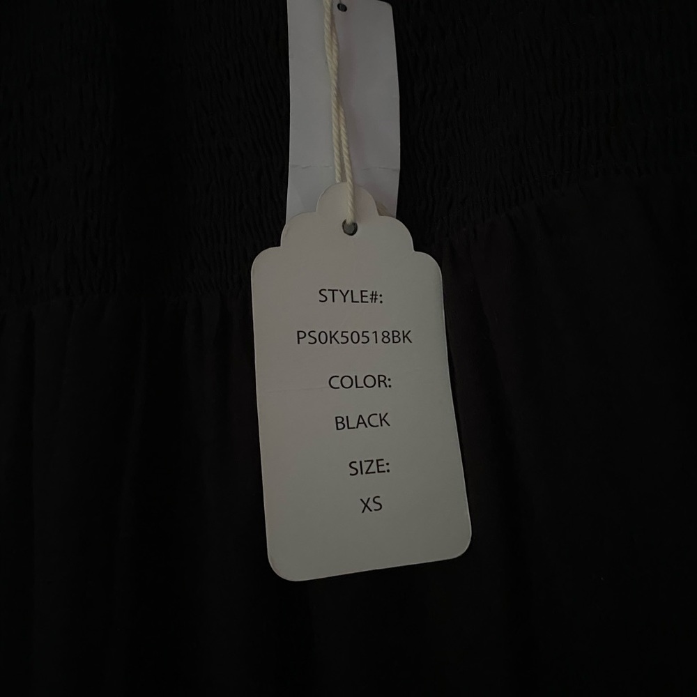 NWT Smocked Mini Dillards Black Dress Size XS - Picture 3 of 5